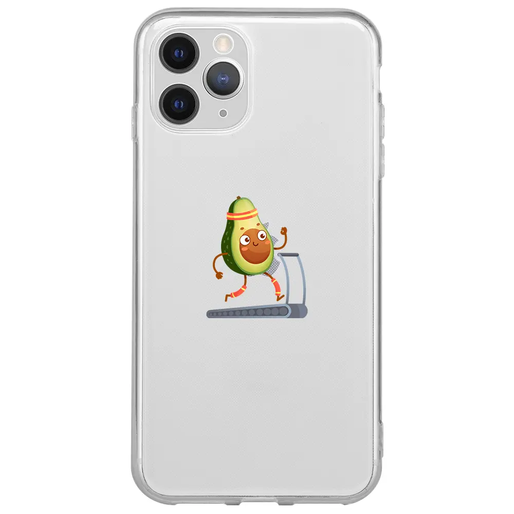 Apple iPhone 11 Pro Max Şeffaf Telefon Kılıfı - Avokado Run