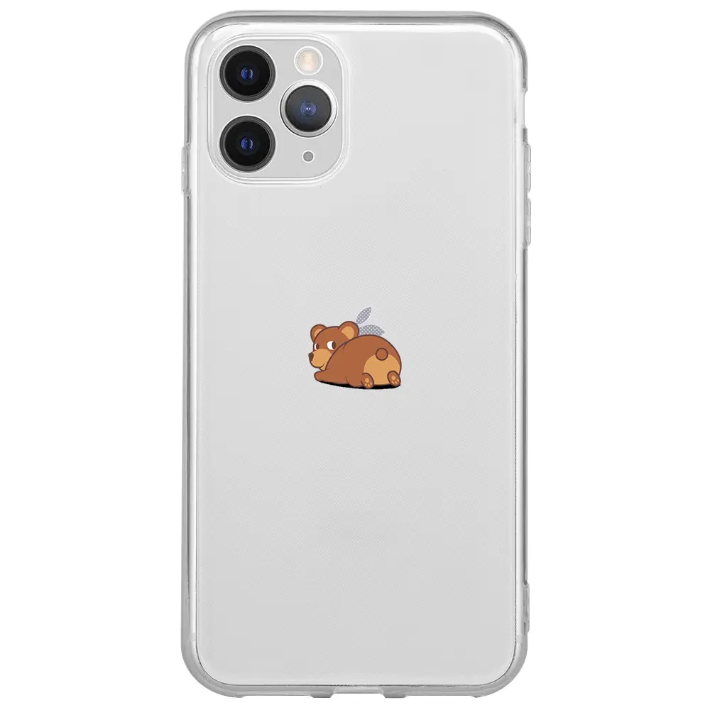 Apple iPhone 11 Pro Max Şeffaf Telefon Kılıfı - Bear