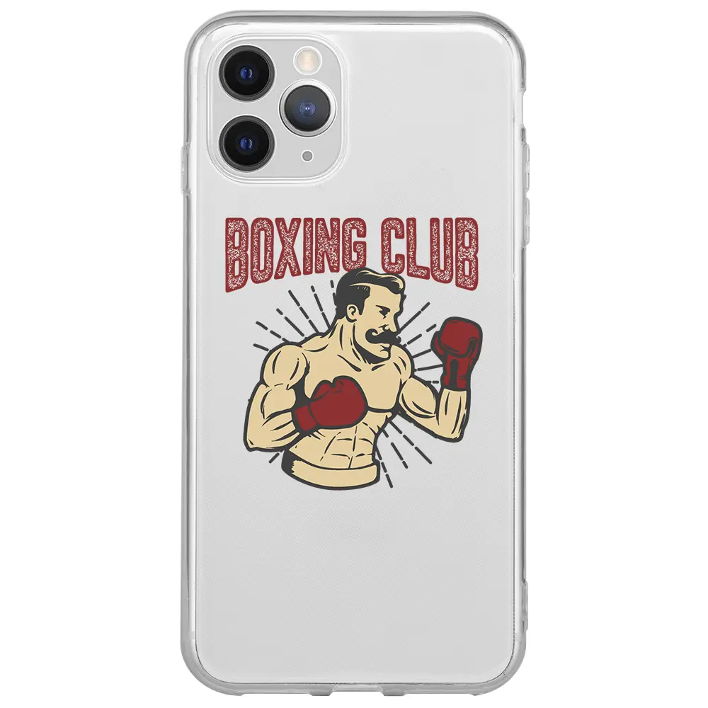 Apple iPhone 11 Pro Max Şeffaf Telefon Kılıfı - Boxing Club