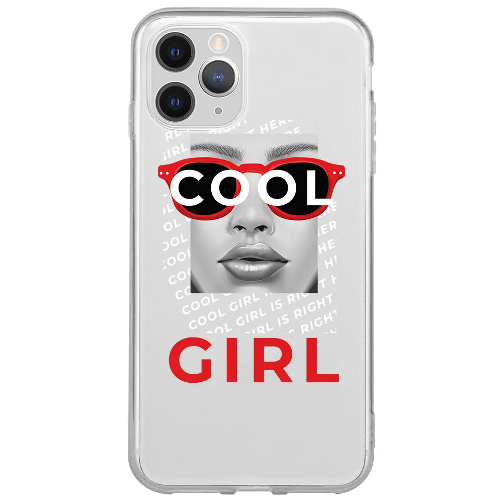 Apple iPhone 11 Pro Max Şeffaf Telefon Kılıfı - Cool Girl