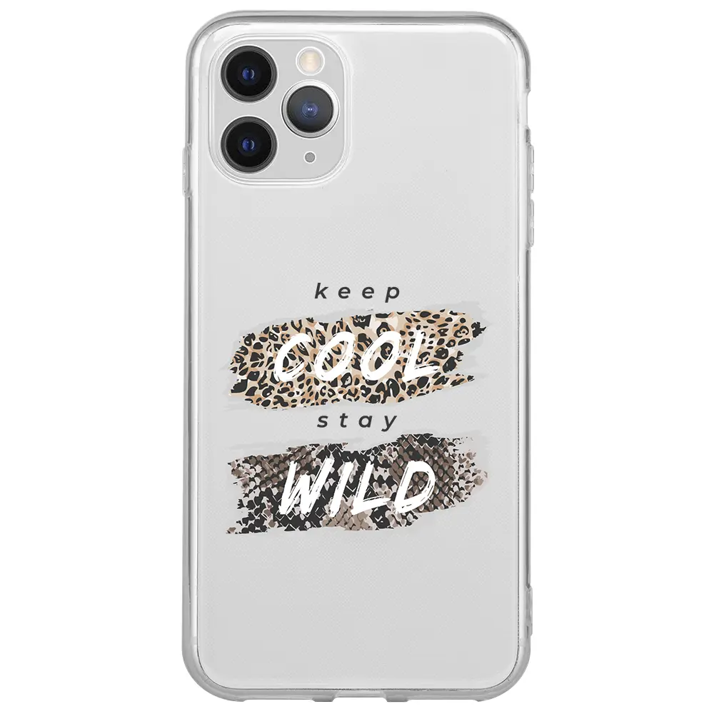 Apple iPhone 11 Pro Max Şeffaf Telefon Kılıfı - Cool Wild