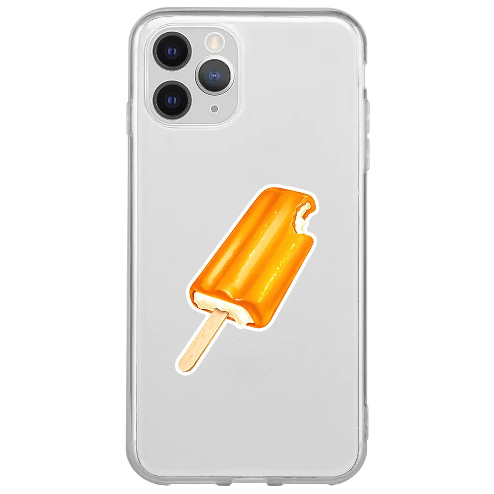 Apple iPhone 11 Pro Max Şeffaf Telefon Kılıfı - Dondurma
