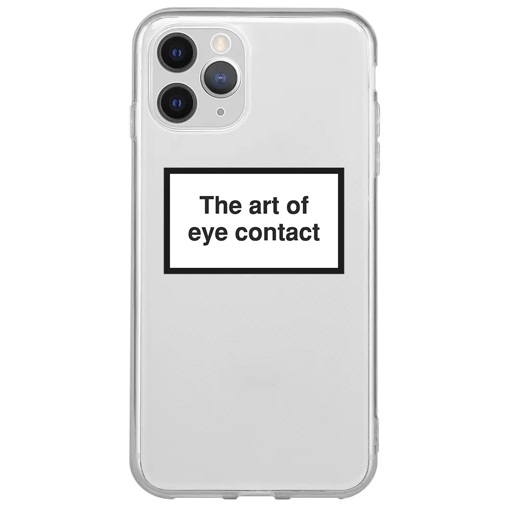 Apple iPhone 11 Pro Max Şeffaf Telefon Kılıfı - Eye Contact