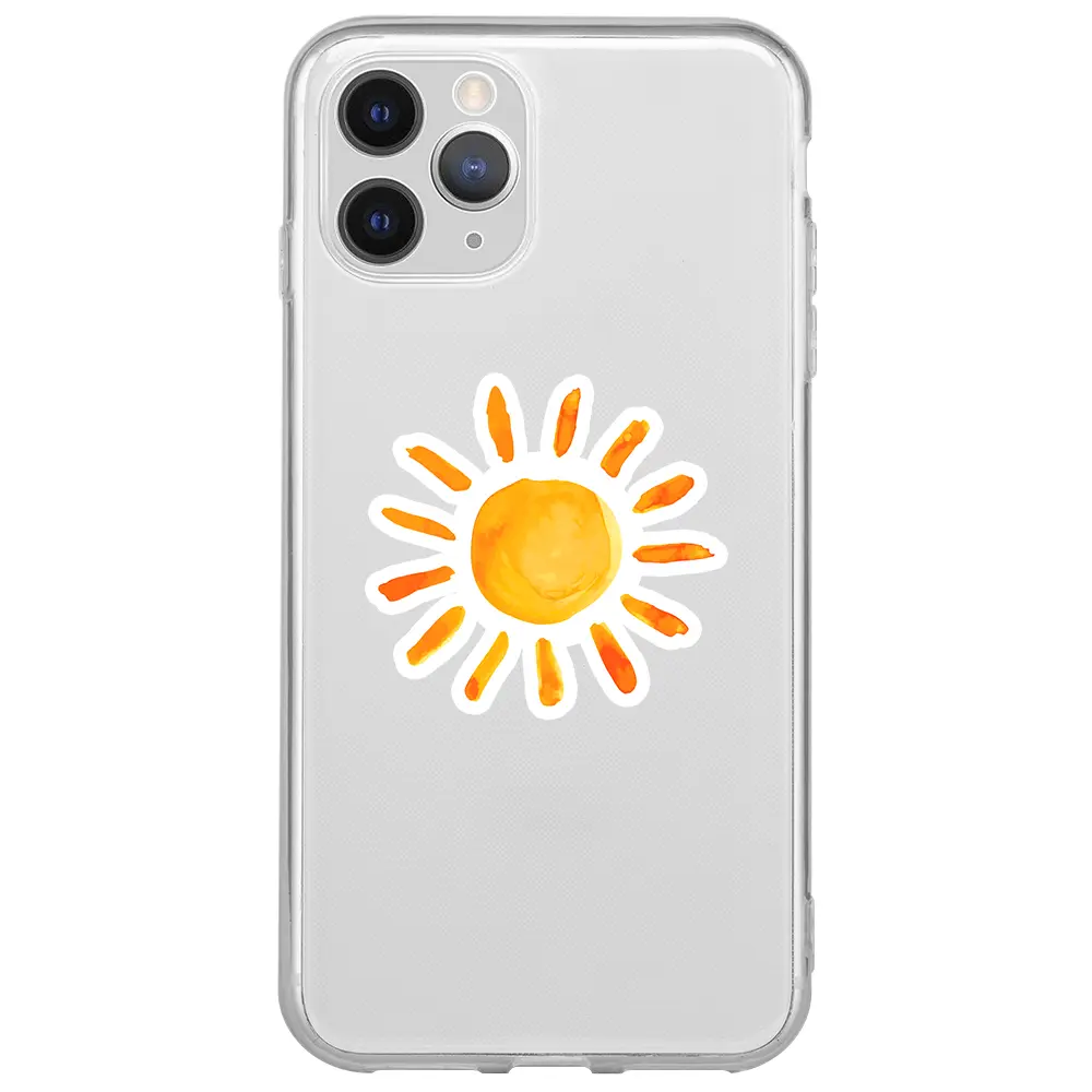 Apple iPhone 11 Pro Max Şeffaf Telefon Kılıfı - Güneş