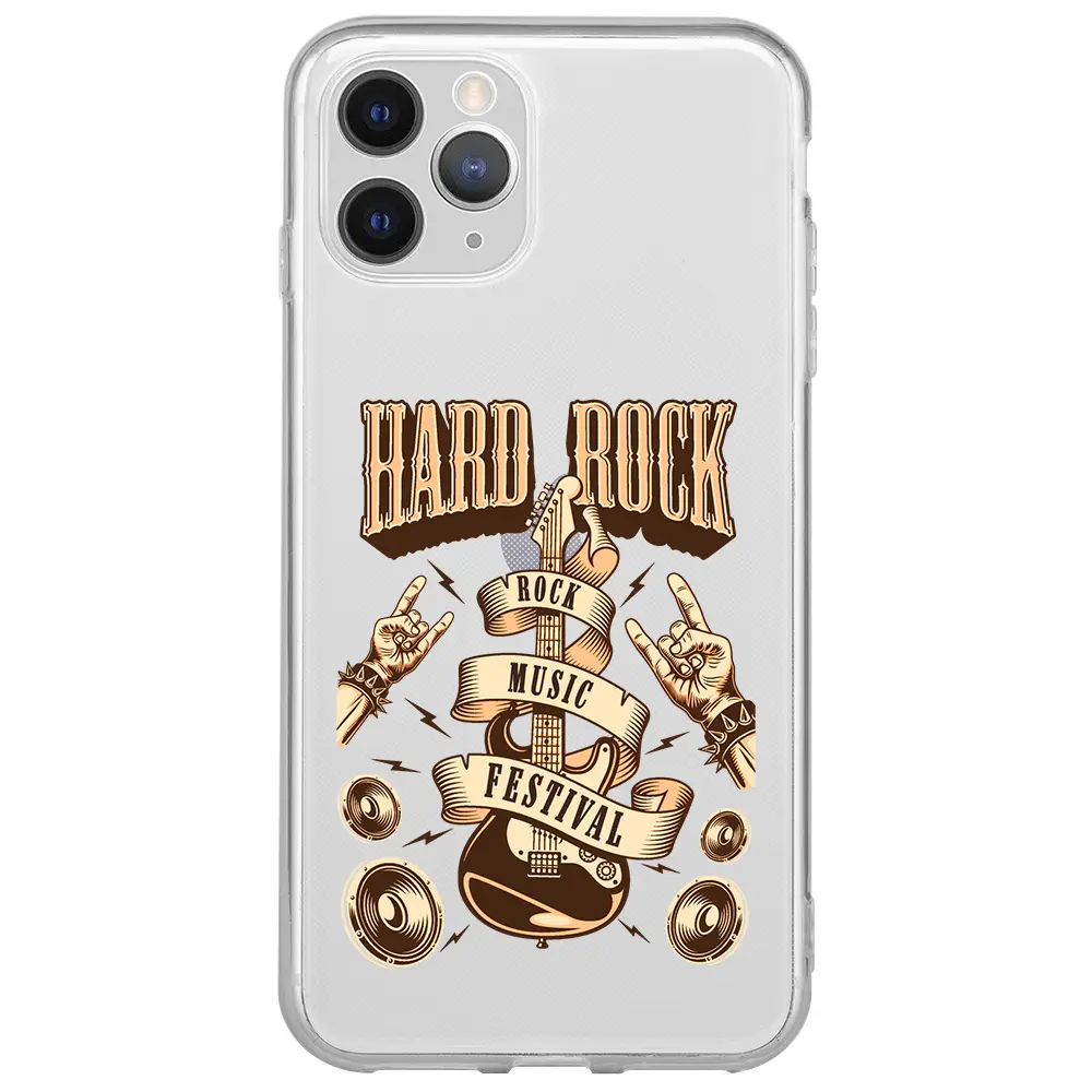 Apple iPhone 11 Pro Max Şeffaf Telefon Kılıfı - Hard Rock