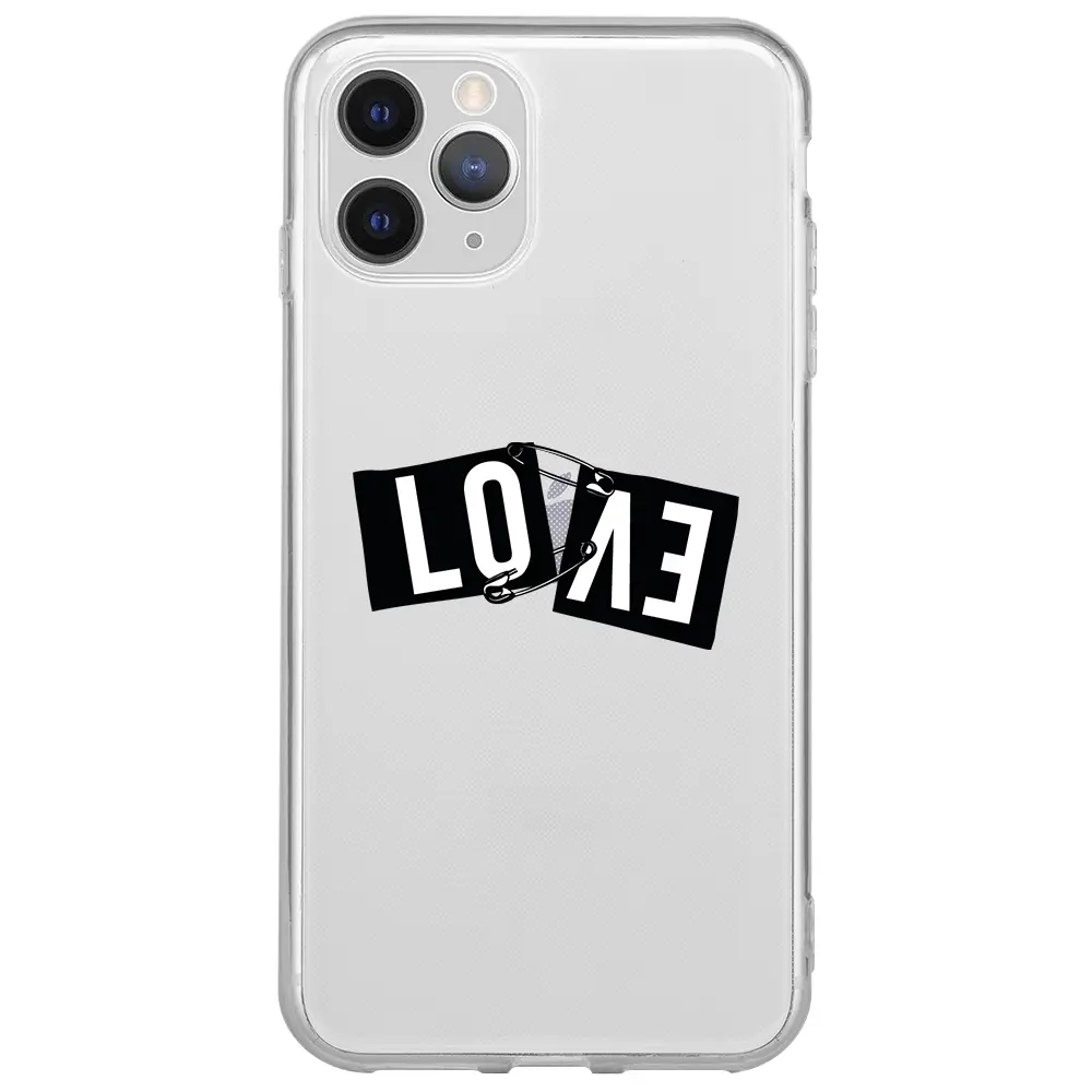 Apple iPhone 11 Pro Max Şeffaf Telefon Kılıfı - Love