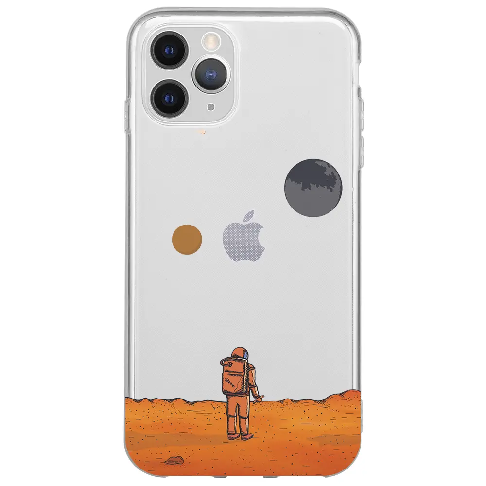 Apple iPhone 11 Pro Max Şeffaf Telefon Kılıfı - Mars