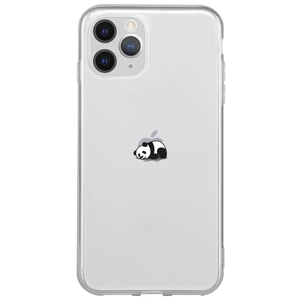 Apple iPhone 11 Pro Max Şeffaf Telefon Kılıfı - Miskin Panda