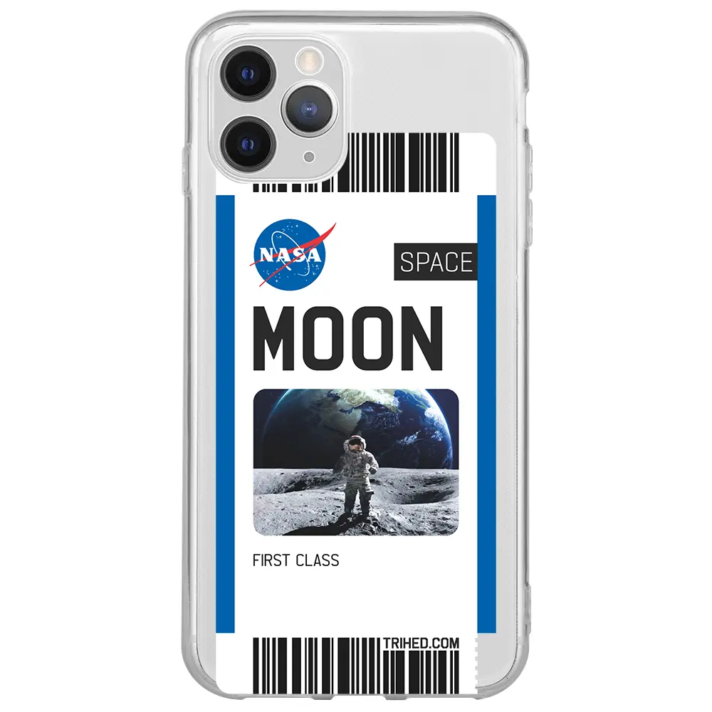 Apple iPhone 11 Pro Max Şeffaf Telefon Kılıfı - Moon Bileti