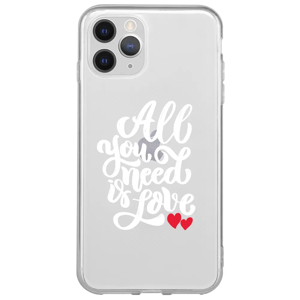 Apple iPhone 11 Pro Max Şeffaf Telefon Kılıfı - Need Love