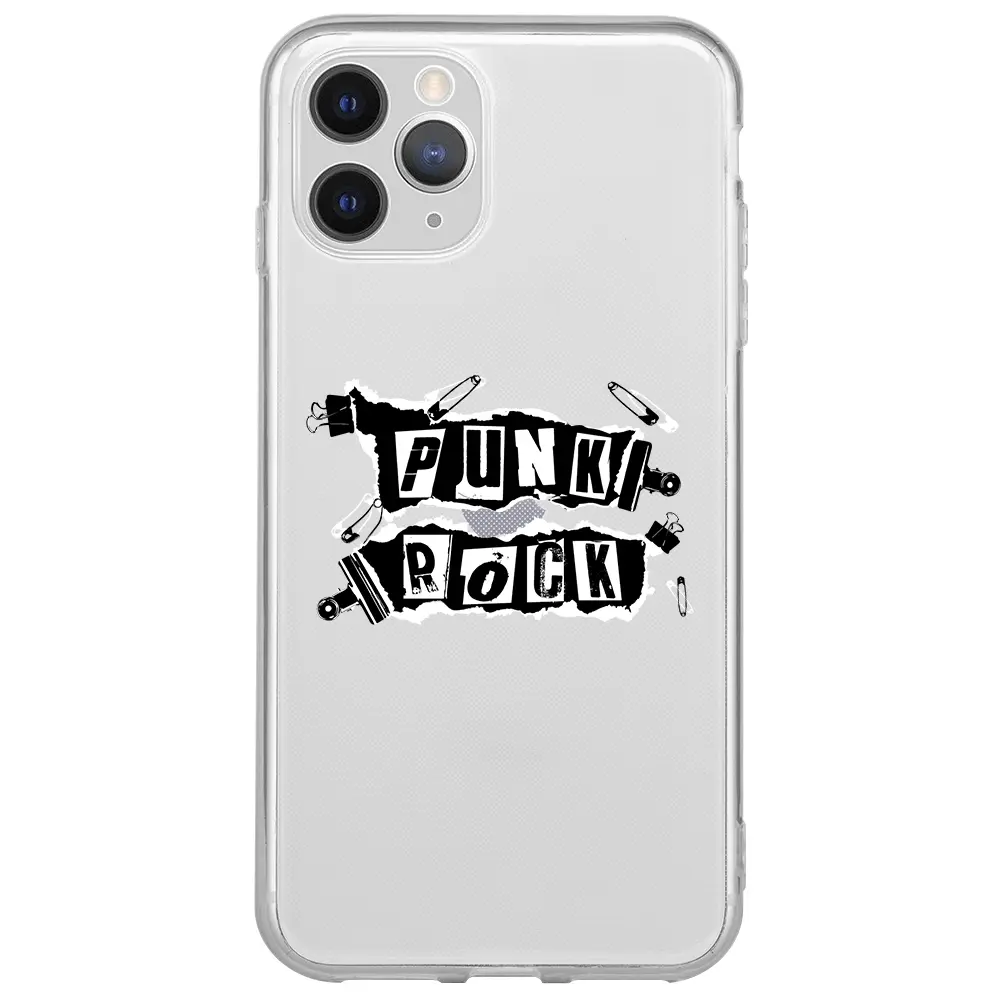 Apple iPhone 11 Pro Max Şeffaf Telefon Kılıfı - Punk Rock