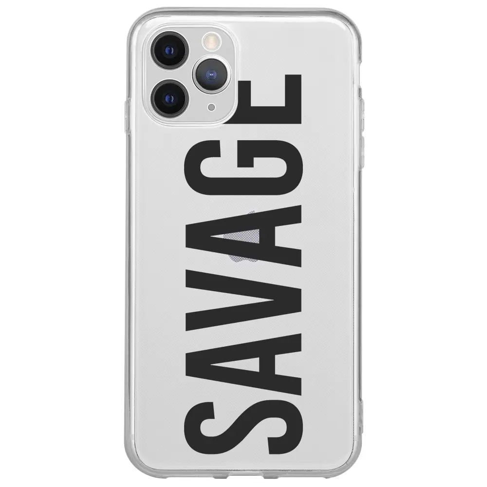 Apple iPhone 11 Pro Max Şeffaf Telefon Kılıfı - Savage