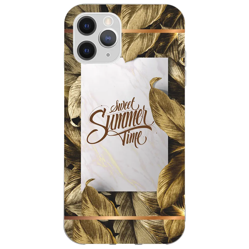 Apple iPhone 11 Pro Max Şeffaf Telefon Kılıfı - Sweet Summer