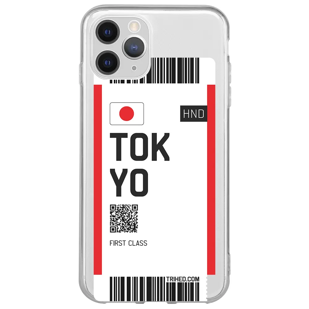 Apple iPhone 11 Pro Max Şeffaf Telefon Kılıfı - Tokyo Bileti