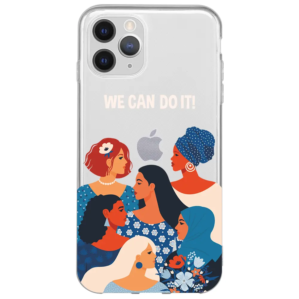 Apple iPhone 11 Pro Max Şeffaf Telefon Kılıfı - We Can Do It! 2