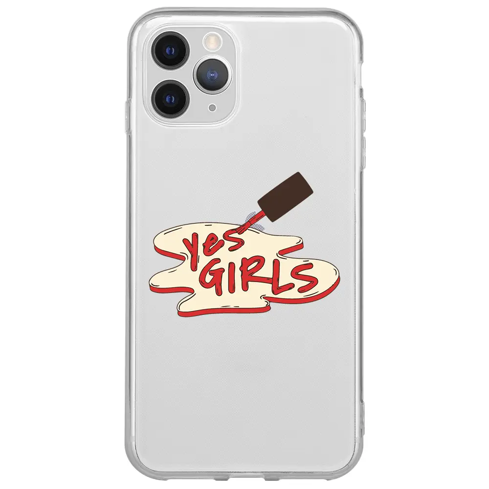 Apple iPhone 11 Pro Max Şeffaf Telefon Kılıfı - Yes Girls