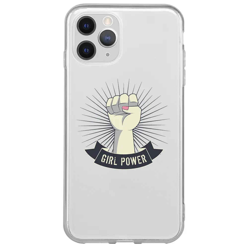 Apple iPhone 11 Pro Şeffaf Telefon Kılıfı - Girl Punch
