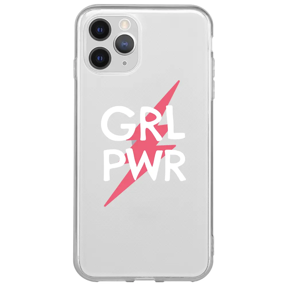 Apple iPhone 11 Pro Şeffaf Telefon Kılıfı - Grrl Pwr
