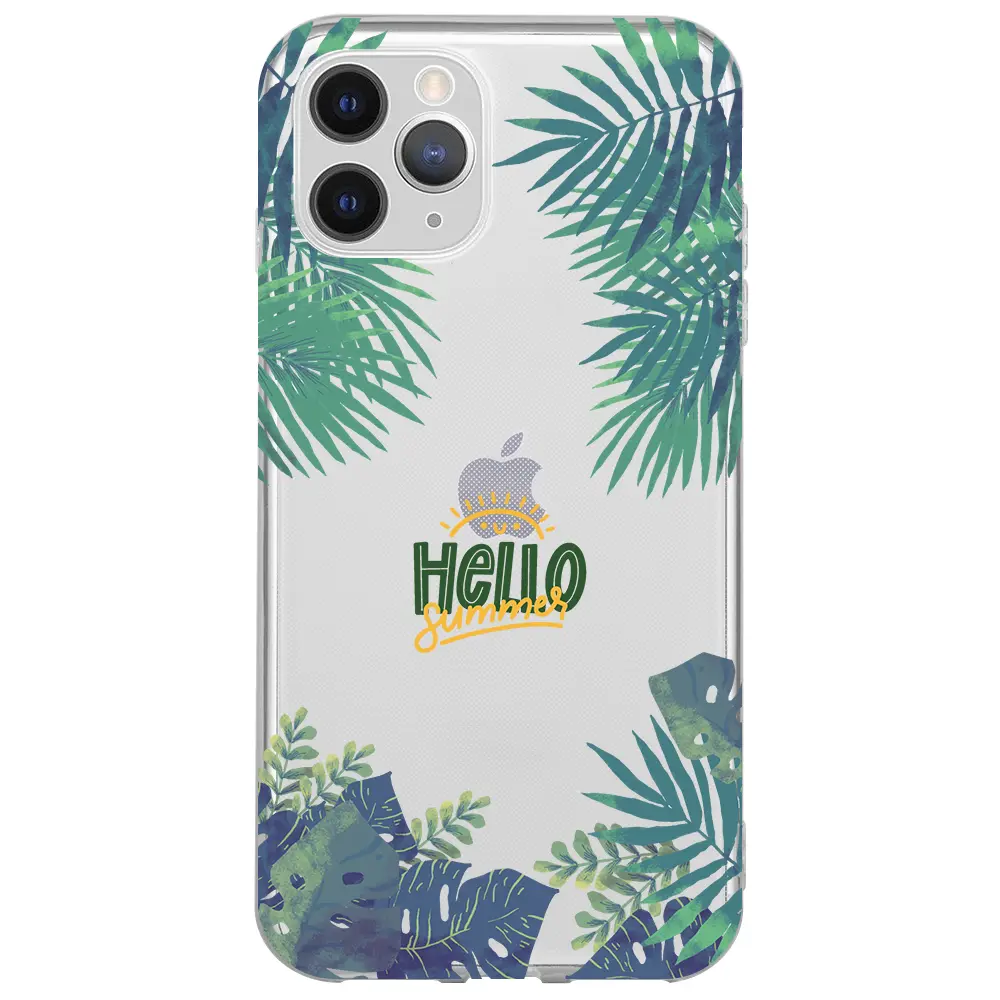 Apple iPhone 11 Pro Şeffaf Telefon Kılıfı - Hello Summer