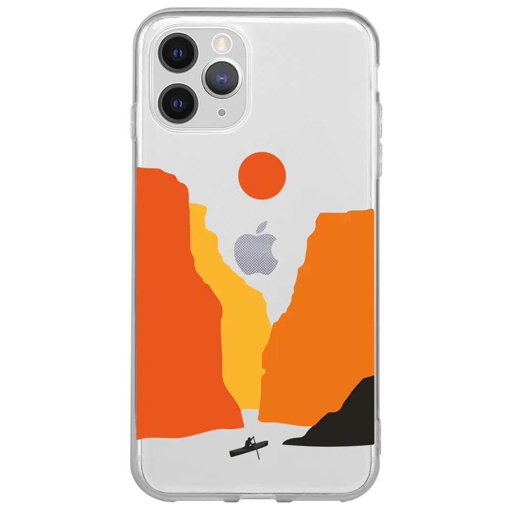 Apple iPhone 11 Pro Şeffaf Telefon Kılıfı - Manzara 3