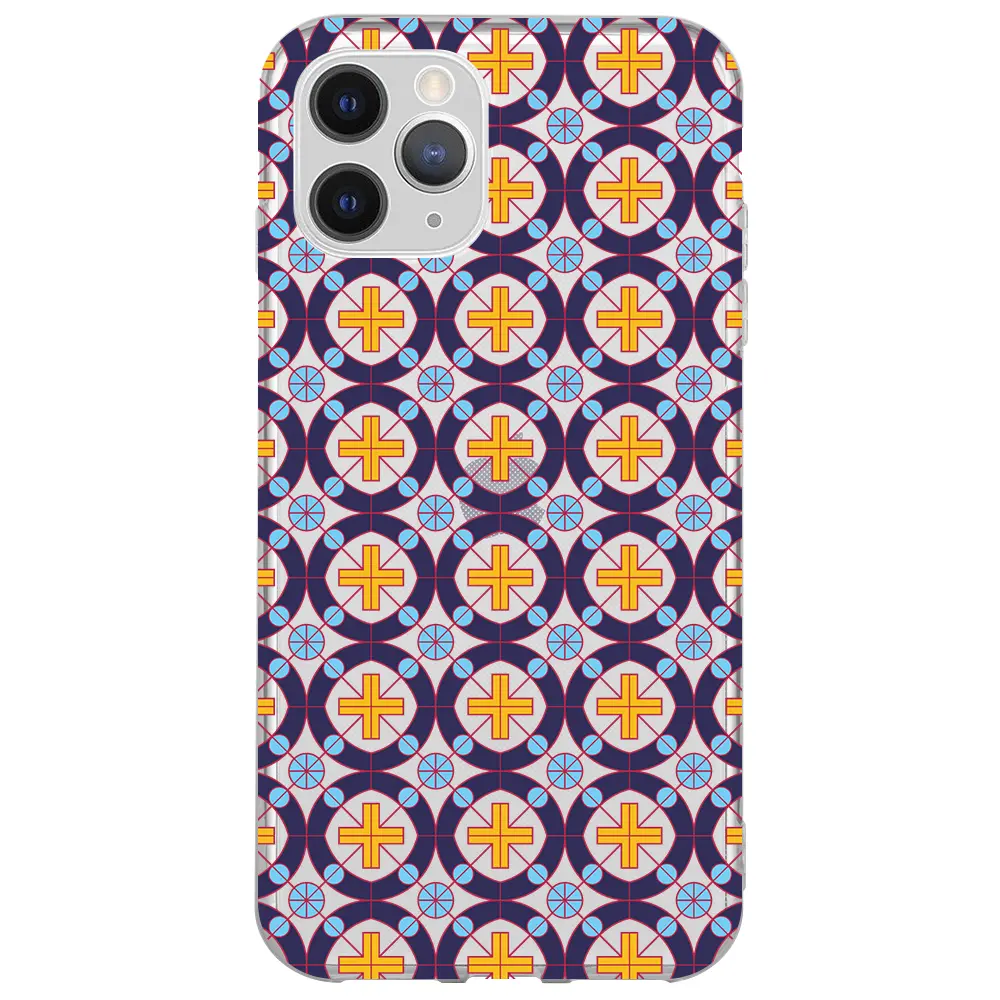 Apple iPhone 11 Pro Şeffaf Telefon Kılıfı - Ottomans Tiles