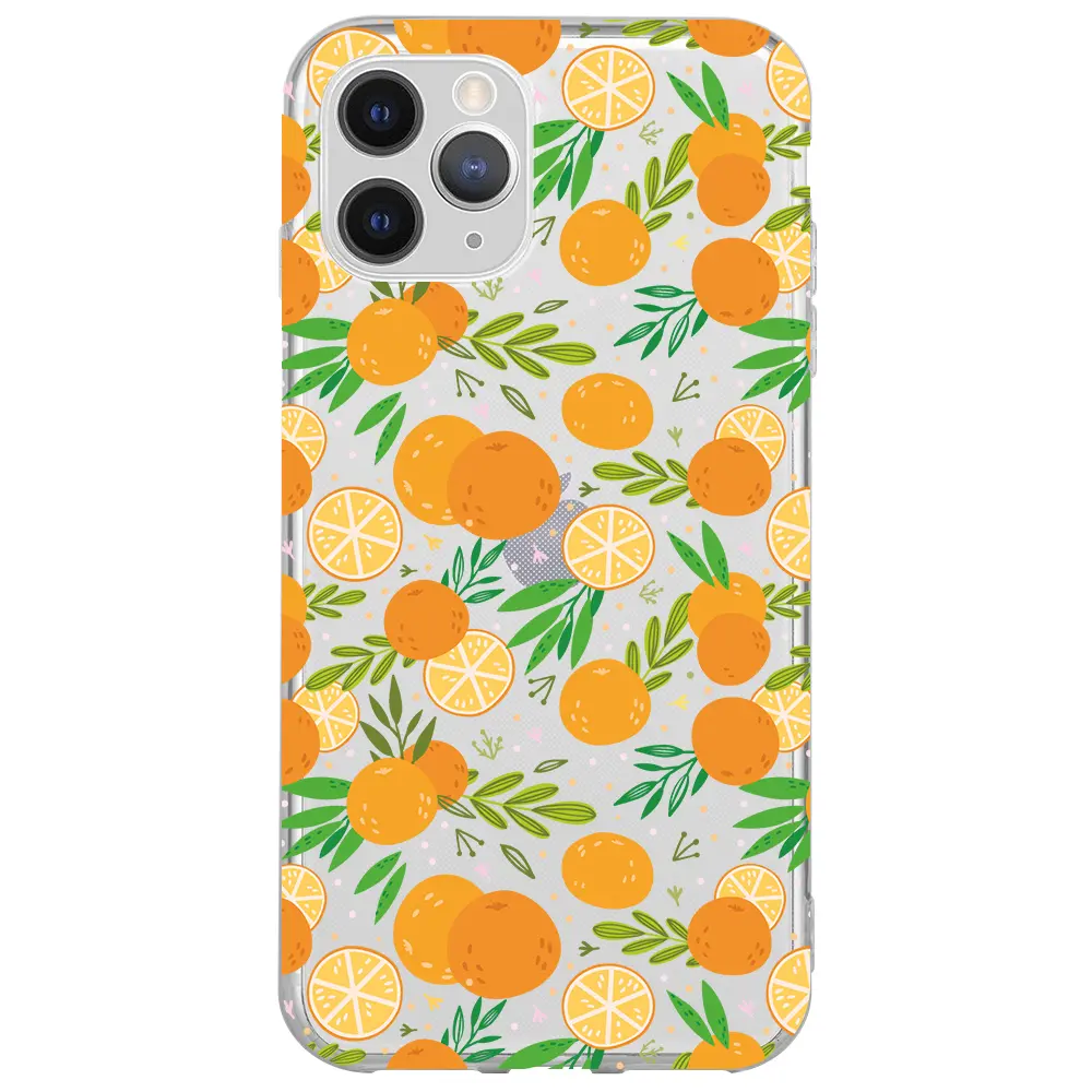 Apple iPhone 11 Pro Şeffaf Telefon Kılıfı - Portakal Bahçesi 2