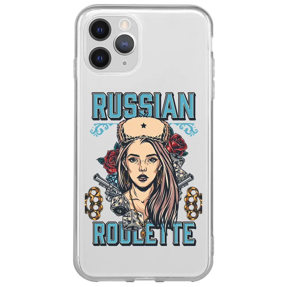 Apple iPhone 11 Pro Şeffaf Telefon Kılıfı - Russian Girl