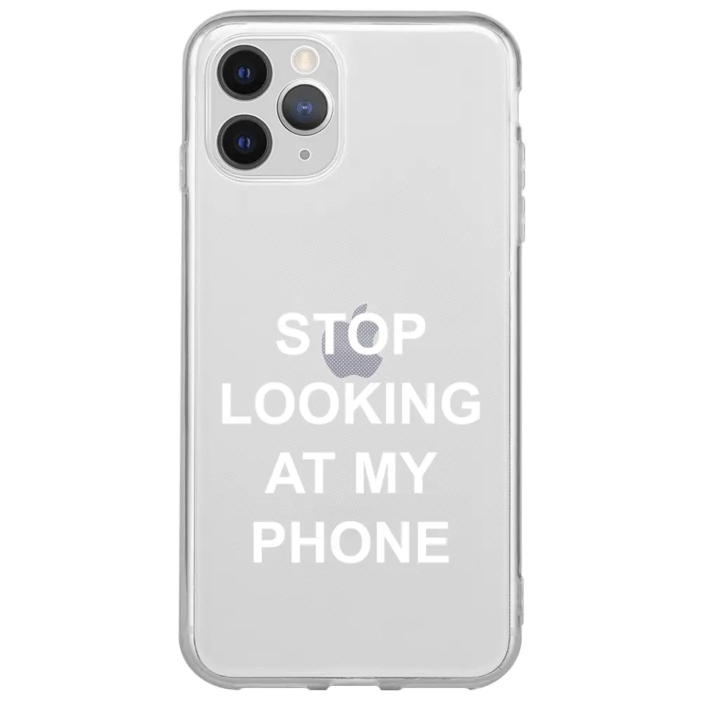 Apple iPhone 11 Pro Şeffaf Telefon Kılıfı - Stop Looking