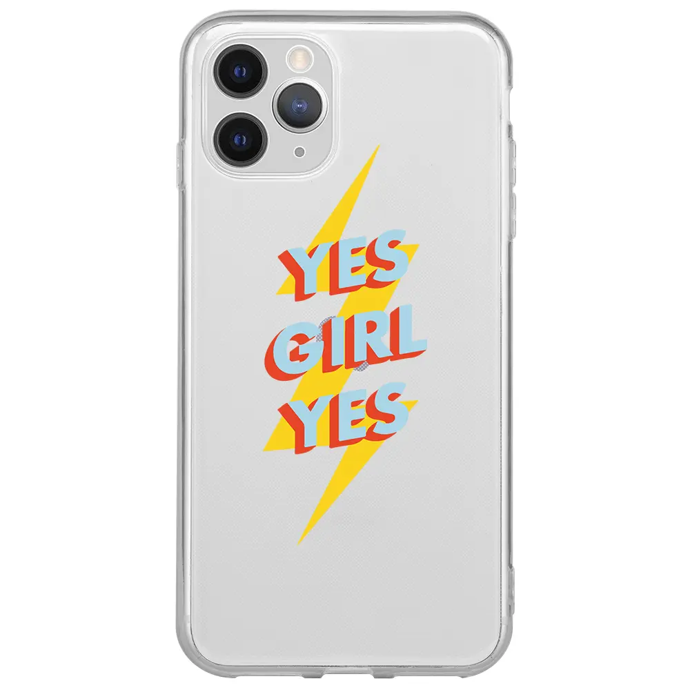 Apple iPhone 11 Pro Şeffaf Telefon Kılıfı - Yes Girl