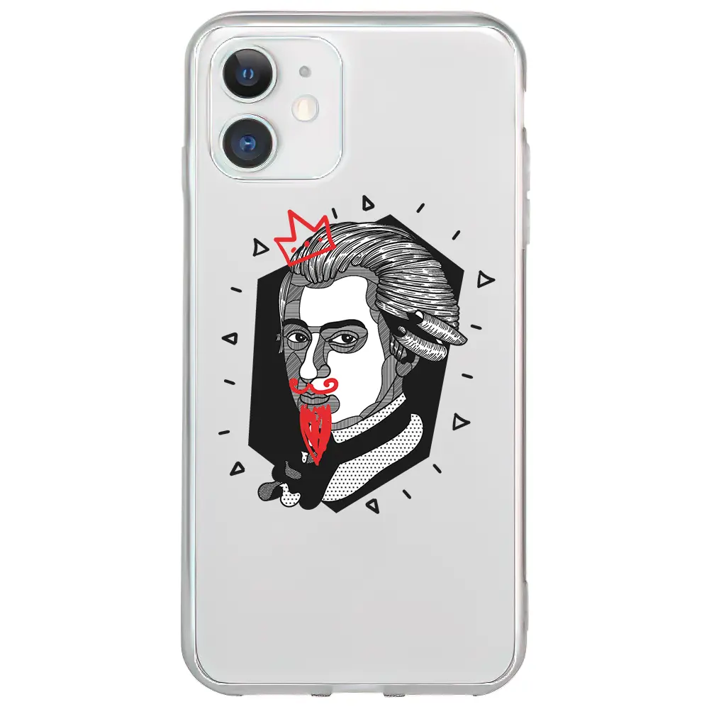 Apple iPhone 11 Şeffaf Telefon Kılıfı - Amadeus Mozart