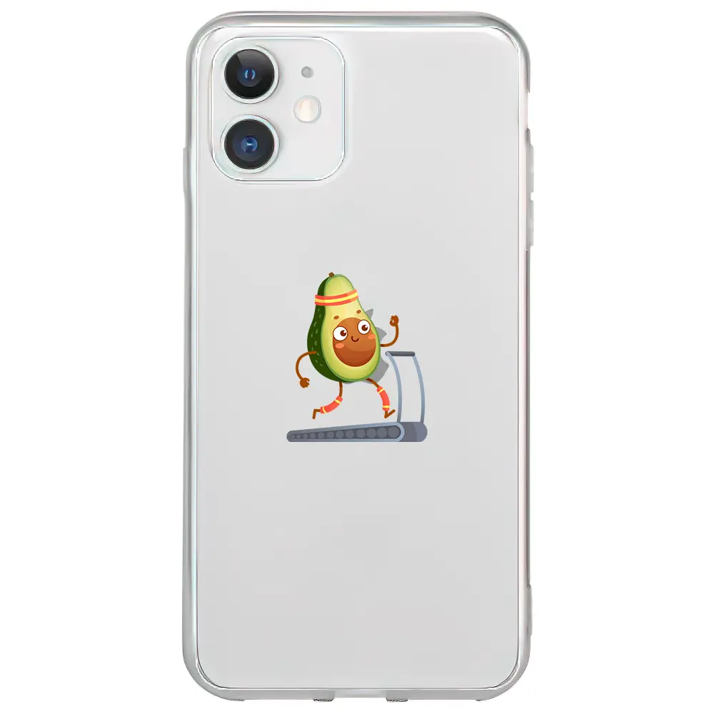 Apple iPhone 11 Şeffaf Telefon Kılıfı - Avokado Run