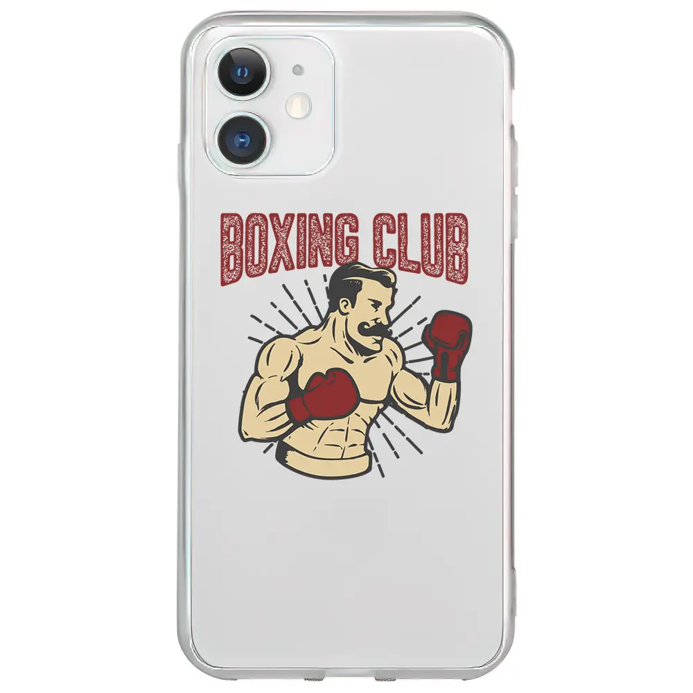 Apple iPhone 11 Şeffaf Telefon Kılıfı - Boxing Club