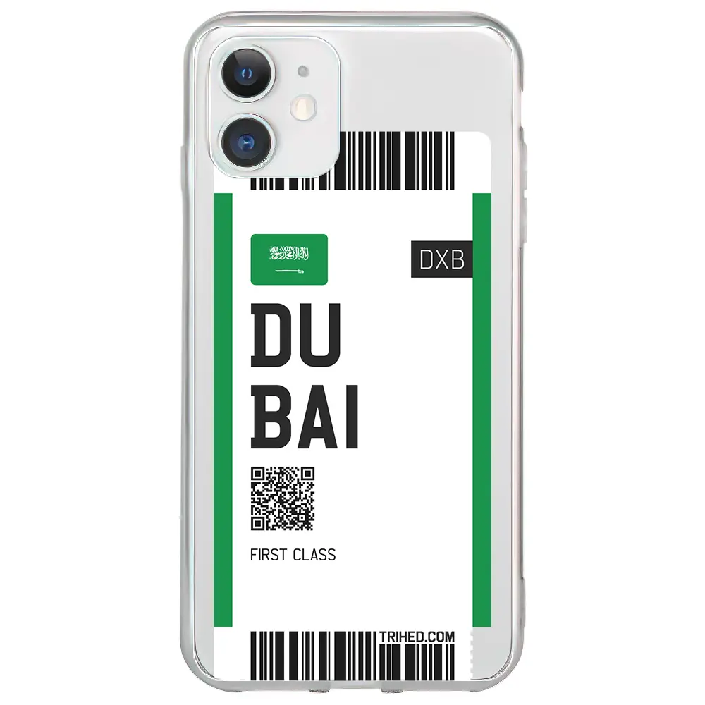 Apple iPhone 11 Şeffaf Telefon Kılıfı - Dubai Bileti