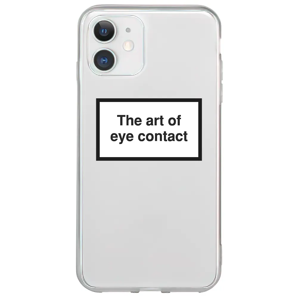 Apple iPhone 11 Şeffaf Telefon Kılıfı - Eye Contact