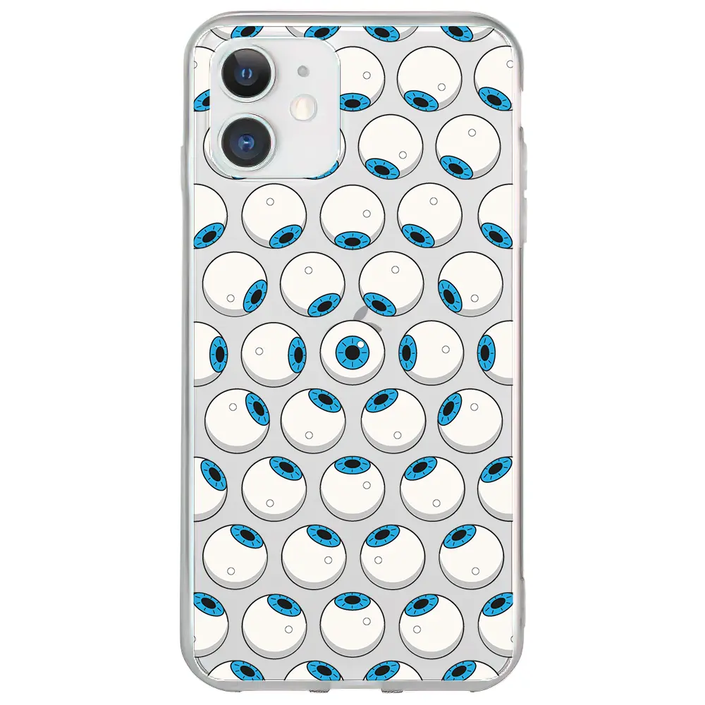 Apple iPhone 11 Şeffaf Telefon Kılıfı - Eyes On You 2