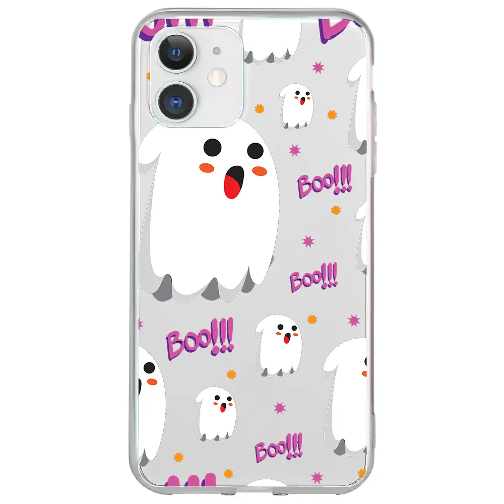 Apple iPhone 11 Şeffaf Telefon Kılıfı - Ghost Boo!