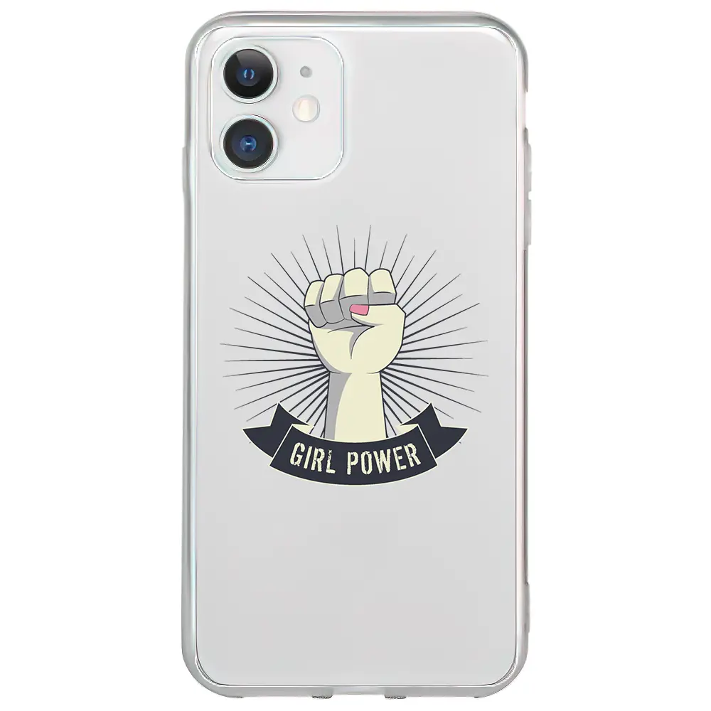 Apple iPhone 11 Şeffaf Telefon Kılıfı - Girl Punch