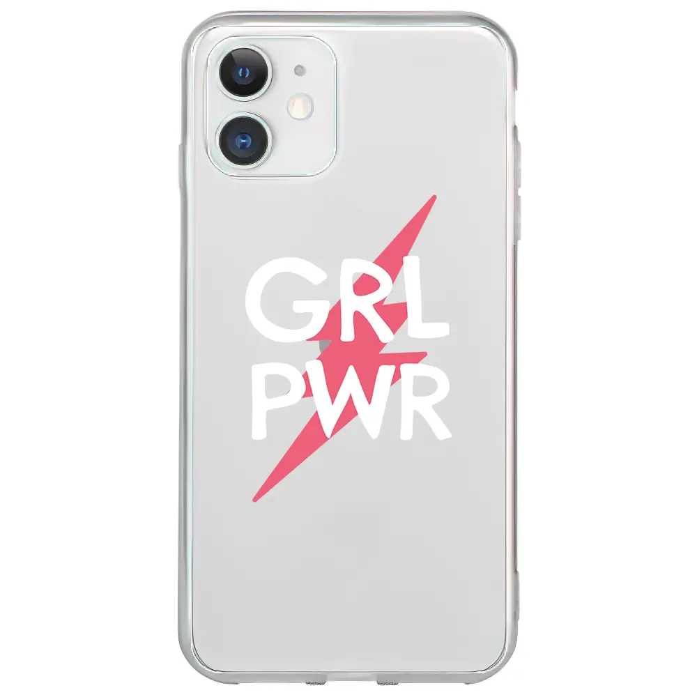 Apple iPhone 11 Şeffaf Telefon Kılıfı - Grrl Pwr