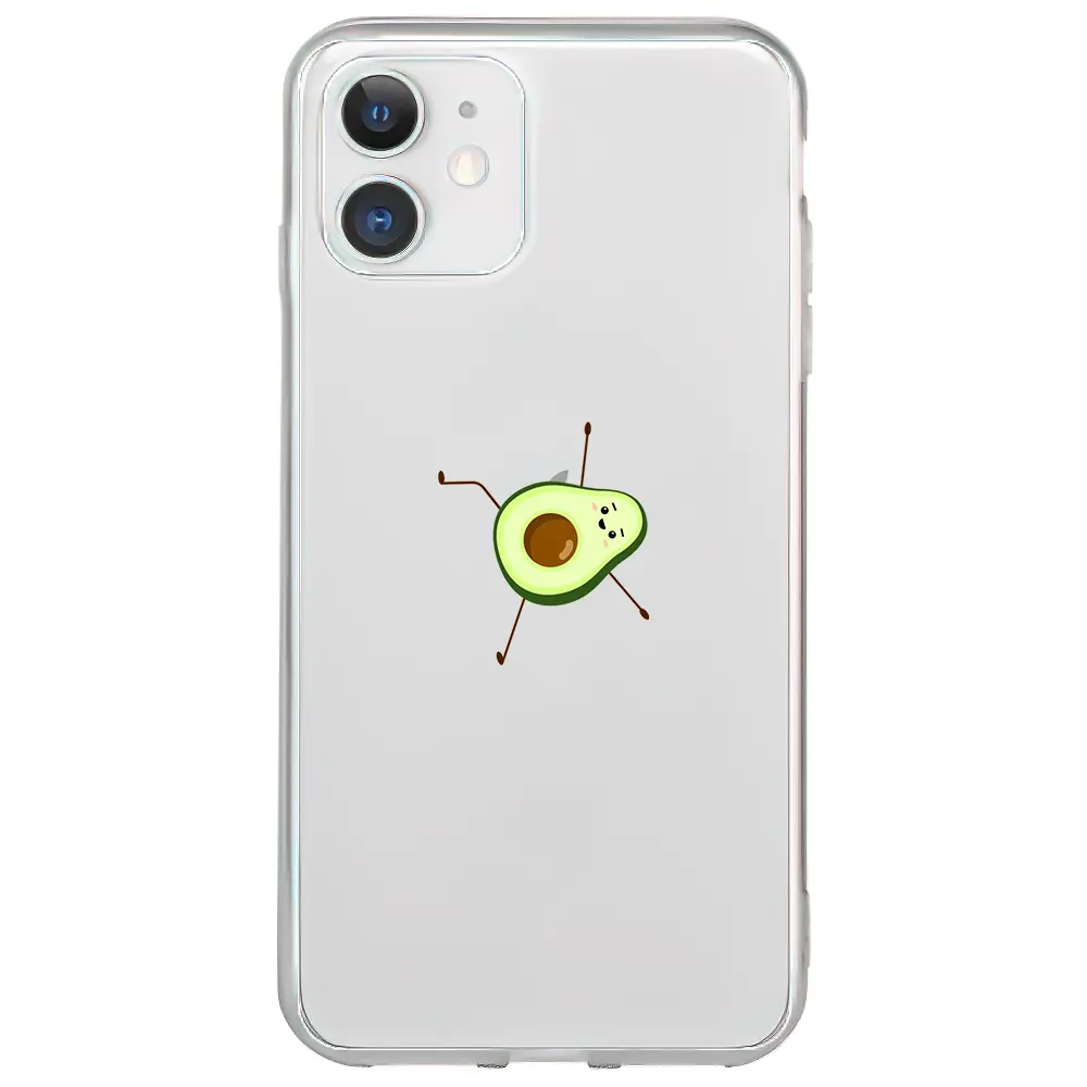 Apple iPhone 11 Şeffaf Telefon Kılıfı - Lazy Avokado