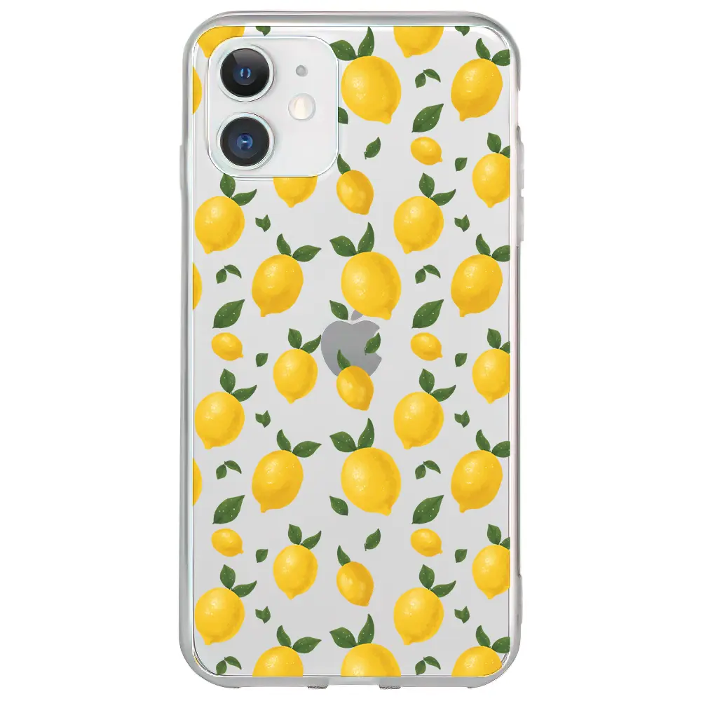 Apple iPhone 11 Şeffaf Telefon Kılıfı - Limon