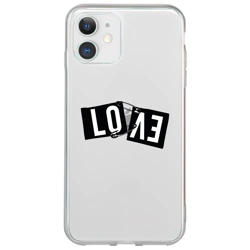 Apple iPhone 11 Şeffaf Telefon Kılıfı - Love