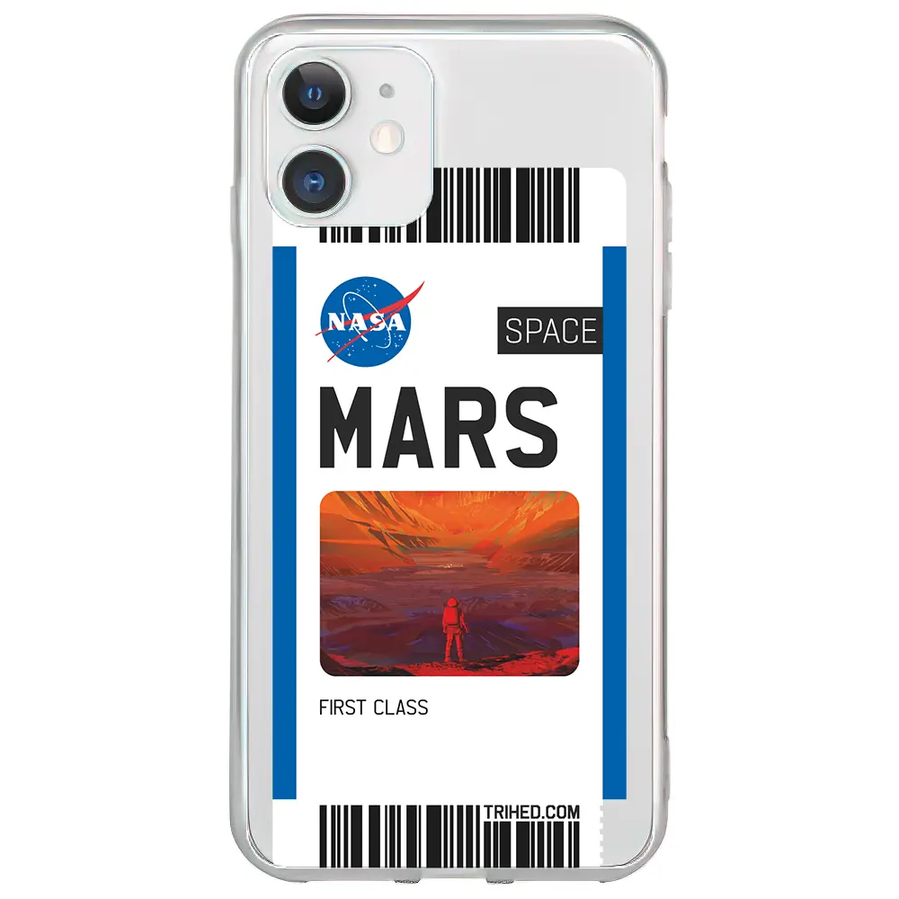 Apple iPhone 11 Şeffaf Telefon Kılıfı - Mars Bileti