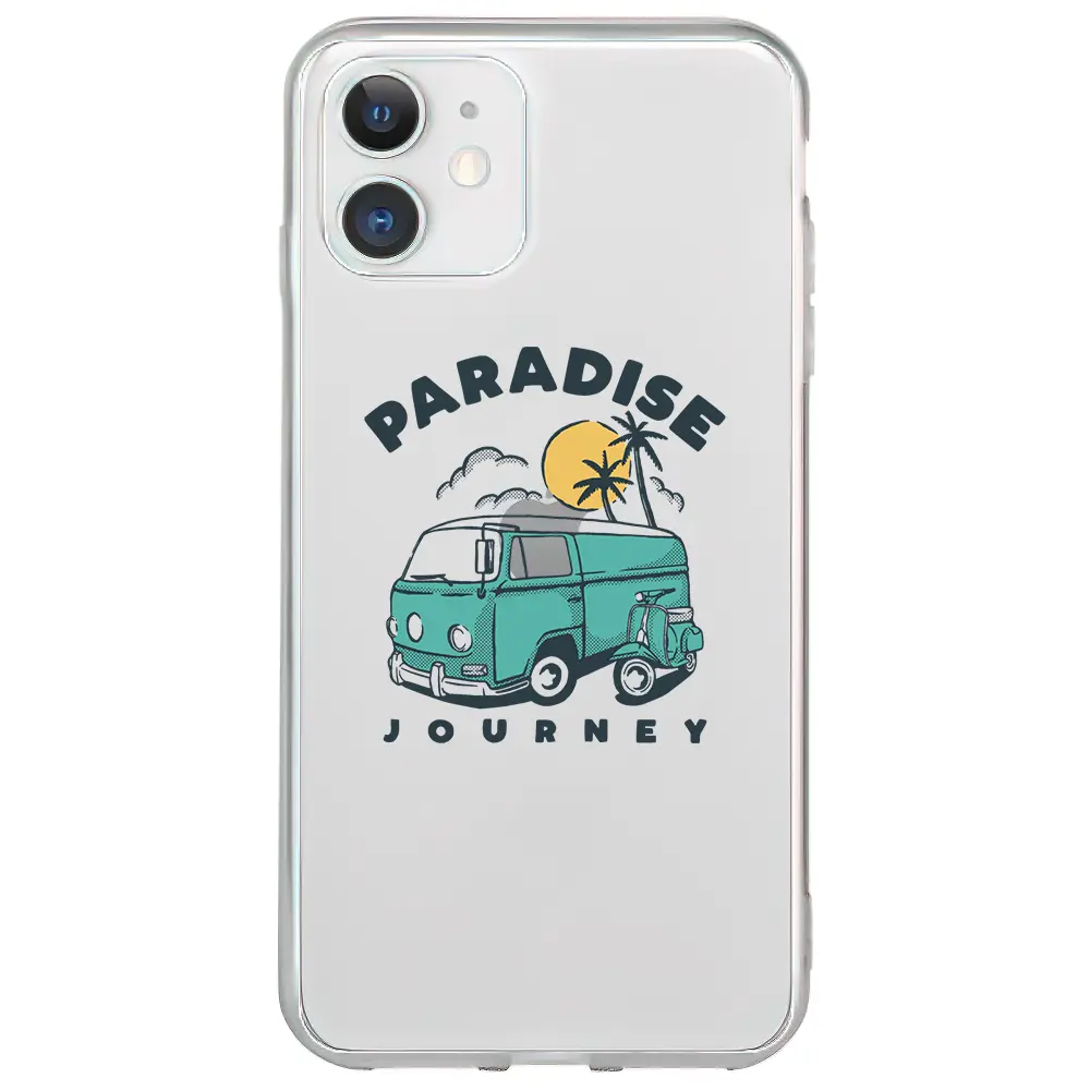 Apple iPhone 11 Şeffaf Telefon Kılıfı - Paradise
