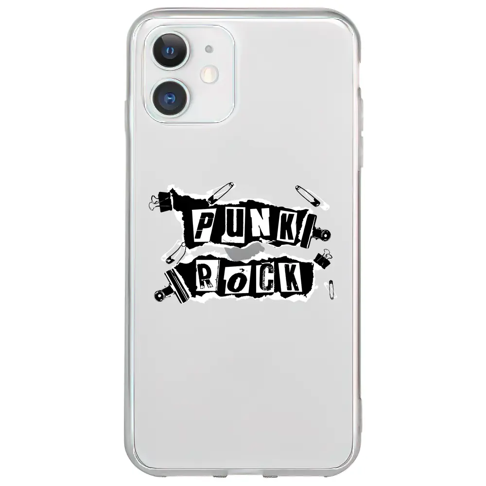 Apple iPhone 11 Şeffaf Telefon Kılıfı - Punk Rock
