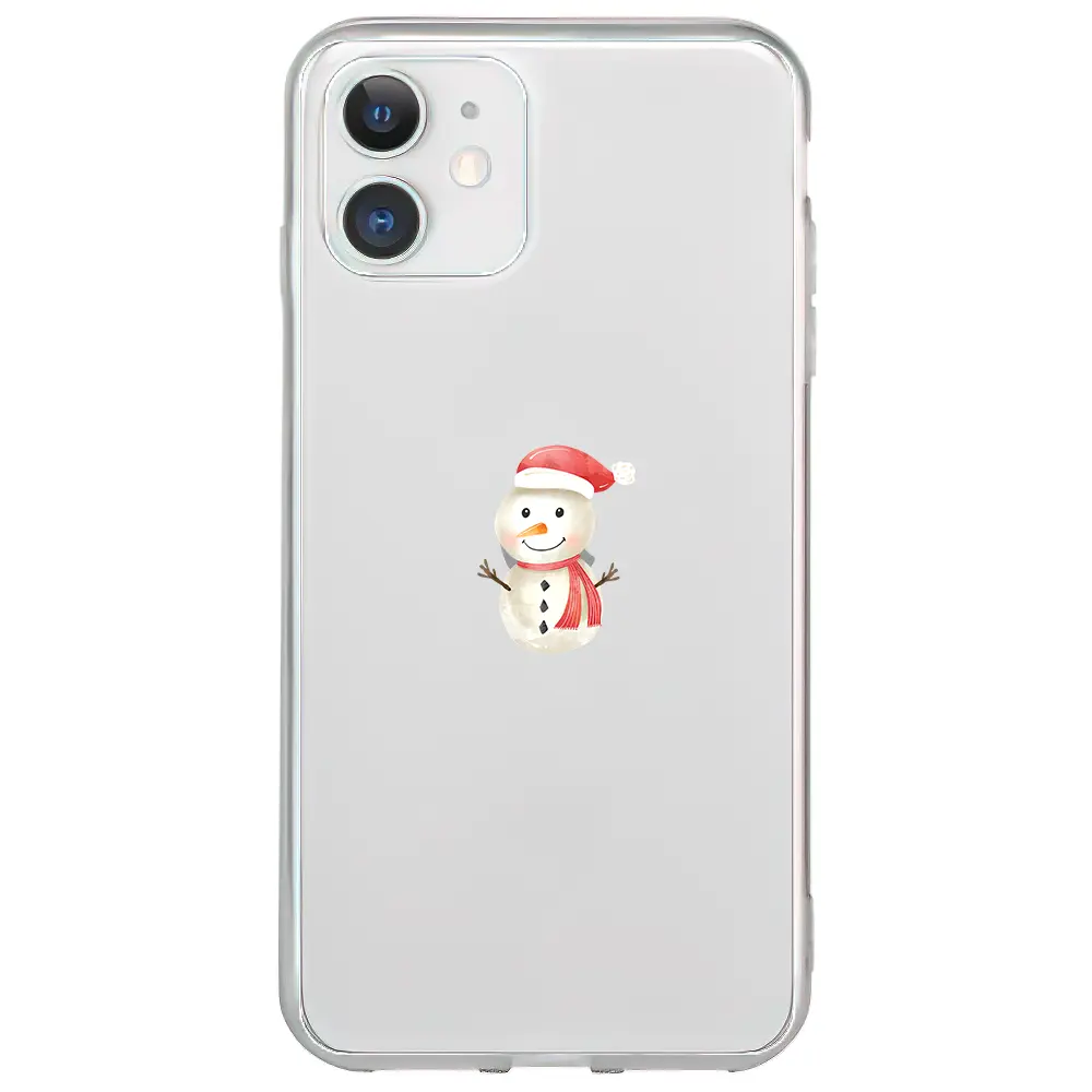 Apple iPhone 11 Şeffaf Telefon Kılıfı - Snowman