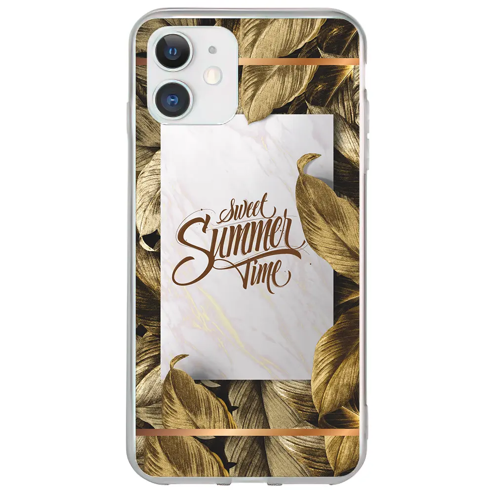 Apple iPhone 11 Şeffaf Telefon Kılıfı - Sweet Summer