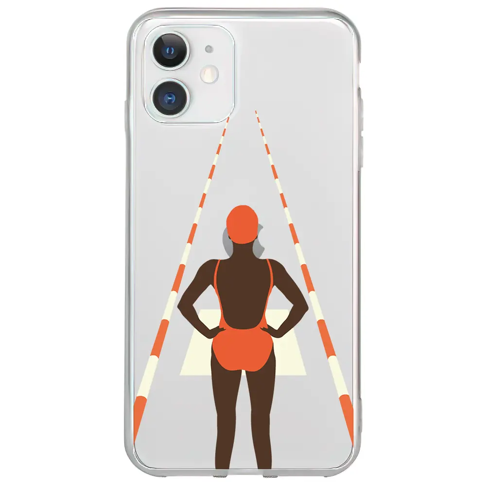 Apple iPhone 11 Şeffaf Telefon Kılıfı - Swimmer