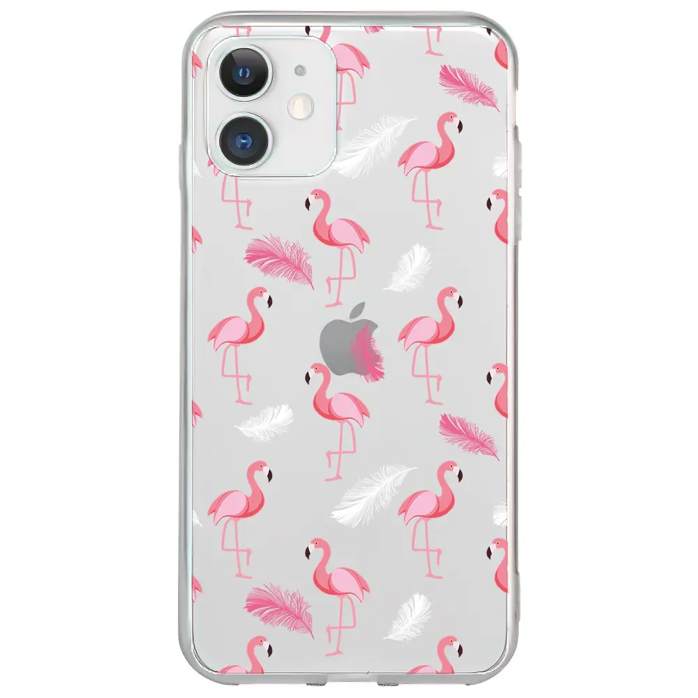 Apple iPhone 11 Şeffaf Telefon Kılıfı - Tuy ve Flamingo