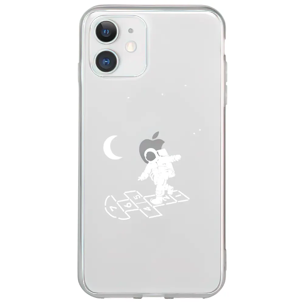 Apple iPhone 11 Şeffaf Telefon Kılıfı - Uzayda Oyun