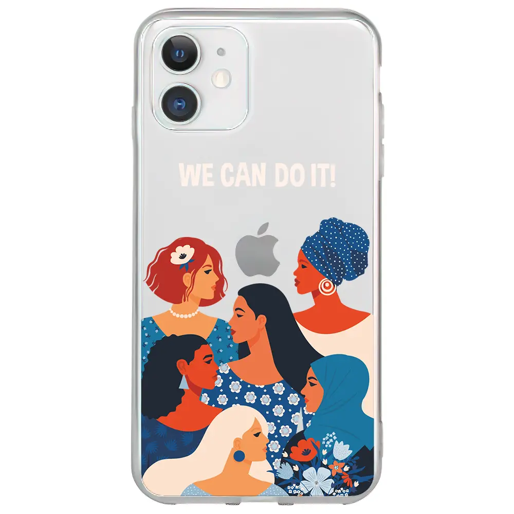 Apple iPhone 11 Şeffaf Telefon Kılıfı - We Can Do It! 2